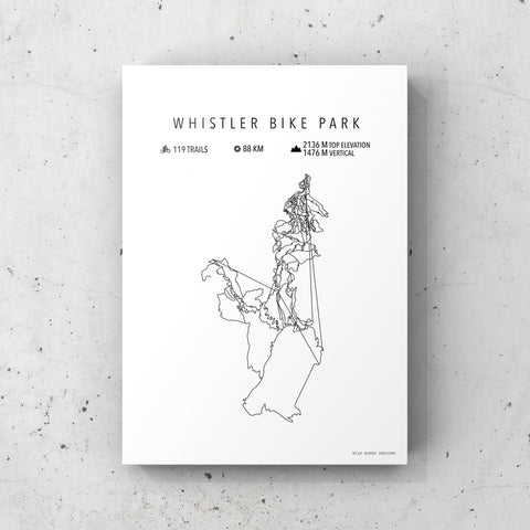 Whistler Bike Park Trail Map
