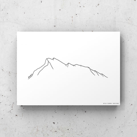 Rundle Mountain Print