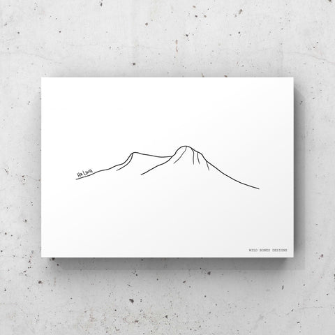 Ha Ling Peak Mountain Print
