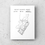 Mont Sainte Anne Mountain Bike Map