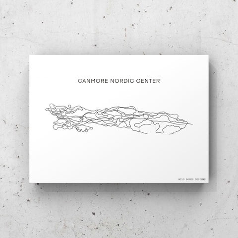 Canmore Nordic Center Ski Map