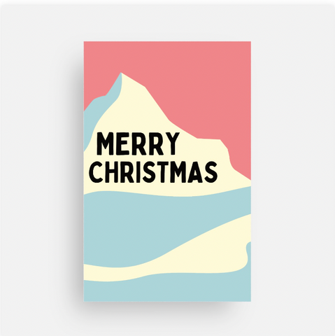 Merry Mountain Christmas Card