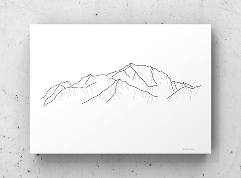 Mont Blanc Mountain Print