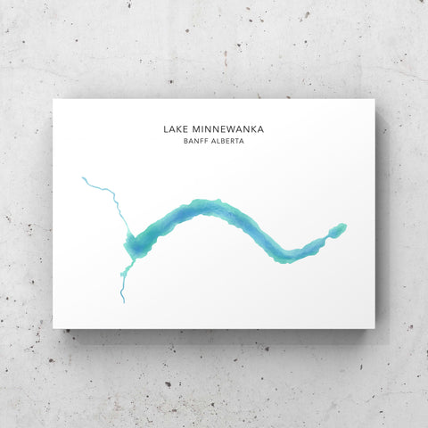 Lake Minnewanka Map