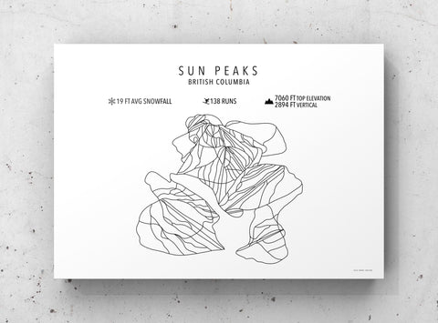 Sun Peaks Ski Resort Map