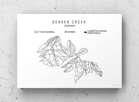 Beaver Creek Ski Resort Map