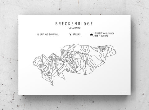 Breckinridge Ski Resort Map